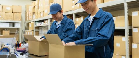 今は手作業で梱包していても、補助金を使えば自動で梱包できるようになるイメージ